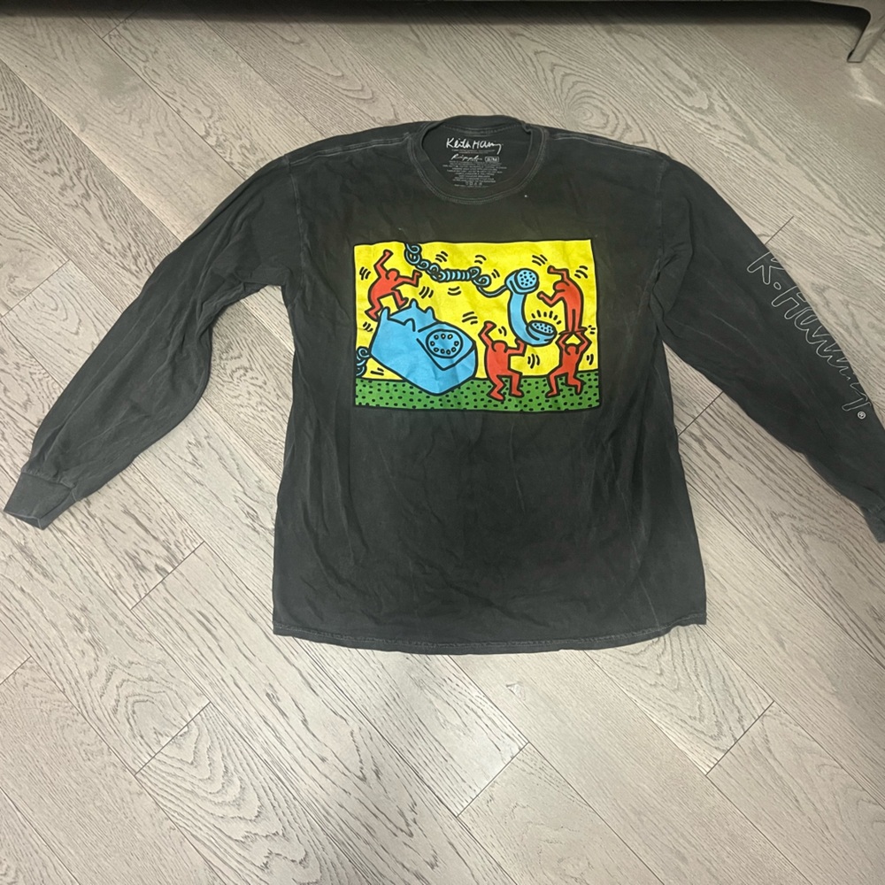 Keith Haring long sleeve shirt unisex - size S/M